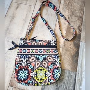 Vera Bradley Sierra Petite Double-Zip Hipster Crossbody Bag